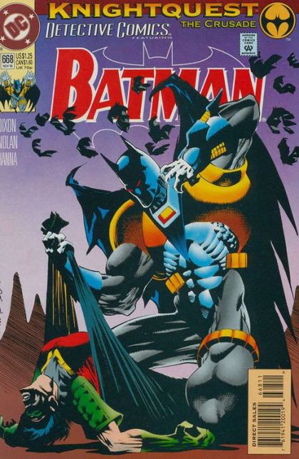 Detective Comics, Vol. 1 Knightquest: The Crusade - Runaway |  Issue#668A | Year:1993 | Series: Detective Comics | Pub: DC Comics | Direct Edition