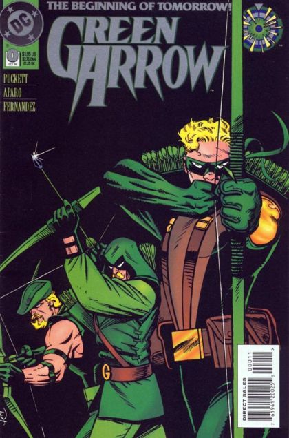 Green Arrow, Vol. 2 Cast Upon the Waters |  Issue#0A | Year:1994 | Series: Green Arrow | Pub: DC Comics | Direct Edition