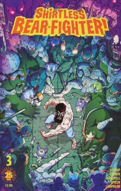 Shirtless Bear-Fighter! Part 3: Tricks and Traps |  Issue#3B | Year:2017 | Series:  | Pub: Image Comics | Variant Sheldon Vella Cover