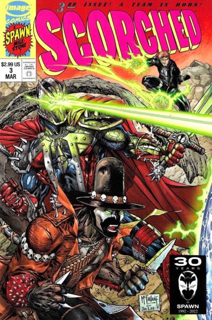 The Scorched  |  Issue#3B | Year:2022 | Series: Spawn | Pub: Image Comics | Todd McFarlane X-Men (1991) #1C Homage Variant