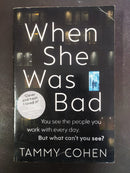 When She Was Bad by Tammy Cohen | Genre:Psychological Thriller