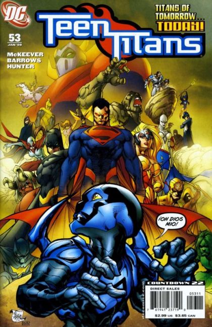 Teen Titans, Vol. 3 The Titans of Tomorrow...Today!, Part Three: Combine And Conquer |  Issue#53A | Year:2008 | Series: Teen Titans | Pub: DC Comics | Direct Edition