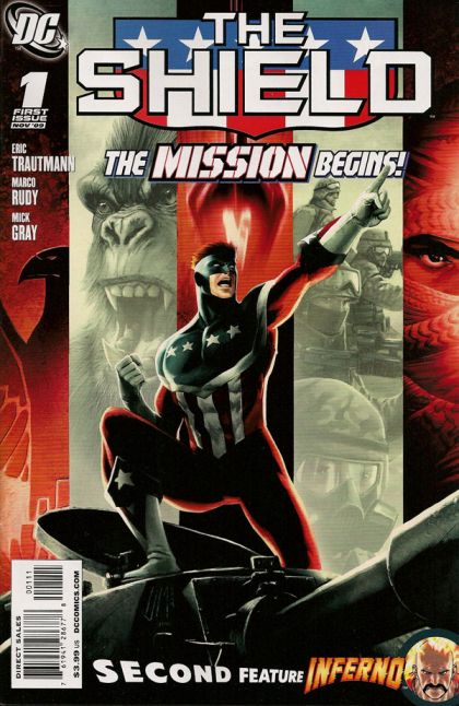 The Shield (DC) Kicking Down The Door, Part 1 |  Issue#1A | Year:2009 | Series:  | Pub: DC Comics | Francis Manapul Regular Cover