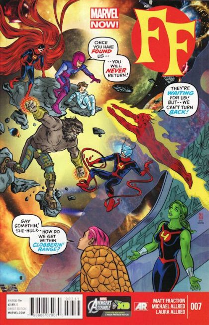 FF, Vol. 2 That Was the Worst Field Trip Ever! |  Issue#7A | Year:2013 | Series: Fantastic Four | Pub: Marvel Comics | Michael Allred Regular