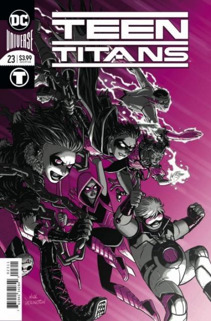 Teen Titans, Vol. 6  |  Issue#23A | Year:2018 | Series:  | Pub: DC Comics | Regular Nick Derington Enhanced Foil Cover