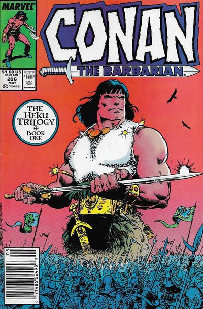 Conan the Barbarian, Vol. 1 The Heku Trilogy, Book One: Sands Upon The Earth |  Issue#206B | Year:1988 | Series: Conan | Pub: Marvel Comics |