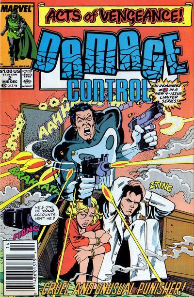 Damage Control, Vol. 2 Acts of Vengeance - Cruel and Unusual Punisher |  Issue#2B | Year:1989 | Series: Damage Control | Pub: Marvel Comics | Newsstand Edition