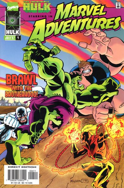 Marvel Adventures Brawl With The Brotherhood! |  Issue#4A | Year:1997 | Series:  | Pub: Marvel Comics | Direct Edition