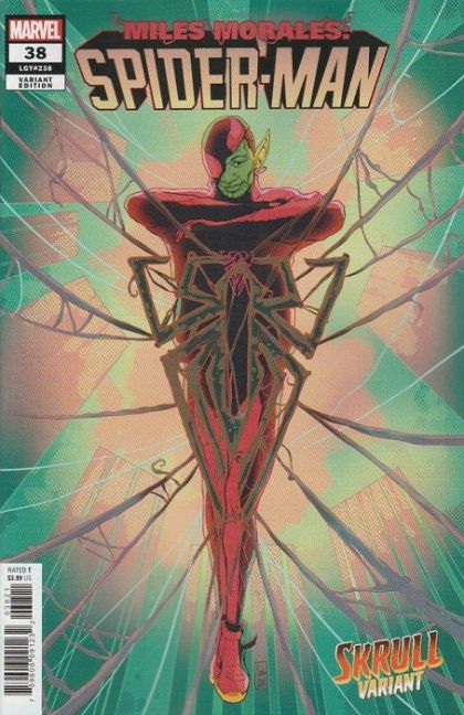 Miles Morales: Spider-Man, Vol. 1  |  Issue#38B | Year:2022 | Series:  | Pub: Marvel Comics | Ernanda Souza Skrull Variant