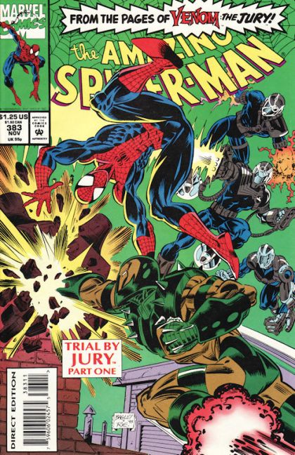 The Amazing Spider-Man, Vol. 1 Trial by Jury, Part One: Judgment Night |  Issue#383A | Year:1993 | Series: Spider-Man | Pub: Marvel Comics |
