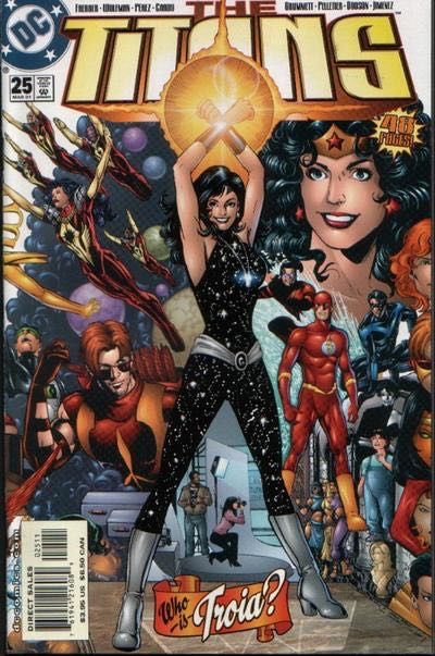 Titans, Vol. 1 Who is Troia?, Part 3: This Is Your Life |  Issue#25A | Year:2001 | Series: Teen Titans | Pub: DC Comics | Direct Edition