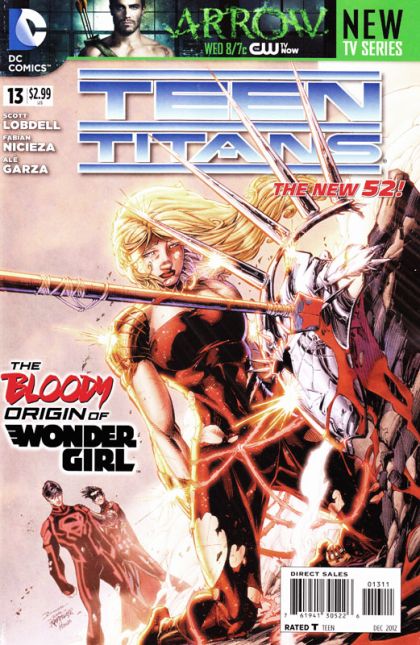 Teen Titans, Vol. 4 The Origin of Wonder Girl |  Issue#13A | Year:2012 | Series: Teen Titans | Pub: DC Comics | Direct Edition