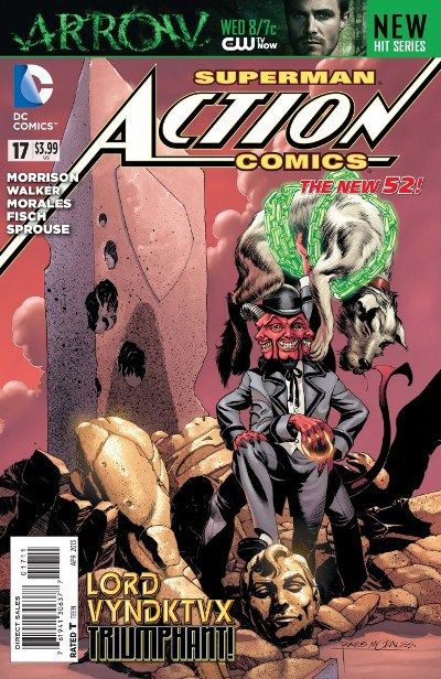 Action Comics, Vol. 2 Superman And The Fiend From Dimension 5 / Goodbye |  Issue#17A | Year:2013 | Series: Superman | Pub: DC Comics | Regular Rags Morales Cover