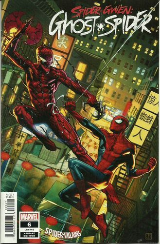 Spider-Gwen: Ghost Spider  |  Issue#6B | Year:2019 | Series:  | Pub: Marvel Comics | Variant Jorge Molina Spider-Man Villains Cover