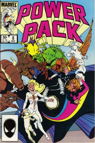 Power Pack, Vol. 1 Monsters |  Issue#8A | Year:1984 | Series: Power Pack | Pub: Marvel Comics | Direct Edition