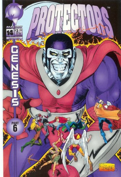 Protectors (Malibu) Genesis - To Live and Die In L.A. |  Issue#14A | Year:1993 | Series: Protectors | Pub: Malibu Comics | Direct Edition