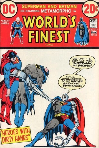 World's Finest Comics Heroes With Dirty Hands |  Issue#217 | Year:1973 | Series: World's Finest | Pub: DC Comics |