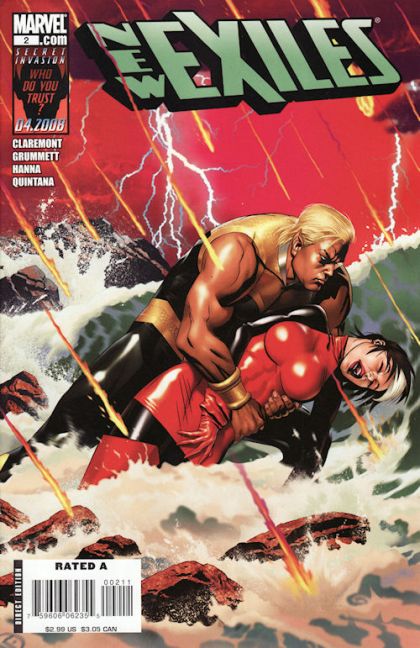 New Exiles Flight of the Avenging Son! |  Issue#2A | Year:2008 | Series: Exiles | Pub: Marvel Comics | Direct Edition
