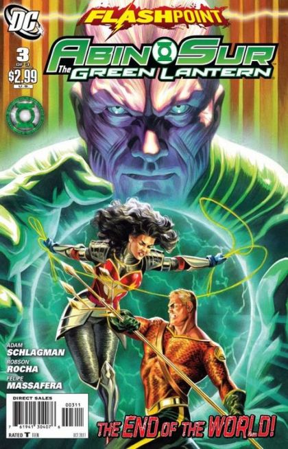 Flashpoint: Abin Sur -- The Green Lantern Flashpoint - Emerald Embrace |  Issue#3 | Year:2011 | Series:  | Pub: DC Comics | Felipe Massafera Regular Cover