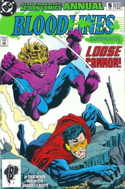 Action Comics, Vol. 1 Annual Bloodlines - Earthplague, Loose Cannon |  Issue#5A | Year:1993 | Series:  | Pub: DC Comics |