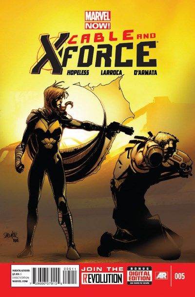 Cable and X-Force  |  Issue#5A | Year:2013 | Series: X-Force | Pub: Marvel Comics | Regular Salvador Larroca Cover