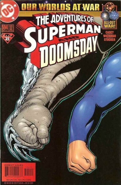 The Adventures of Superman Our Worlds At War - The Doomsday Protocol |  Issue#594A | Year:2001 | Series: Superman | Pub: DC Comics | Direct Edition