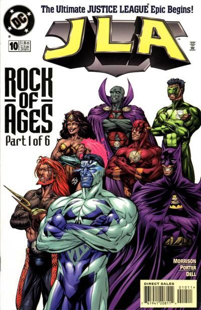 JLA Rock of Ages, Prologue: Genesis and Revelations |  Issue#10A | Year:1997 | Series: JLA | Pub: DC Comics | Direct Edition