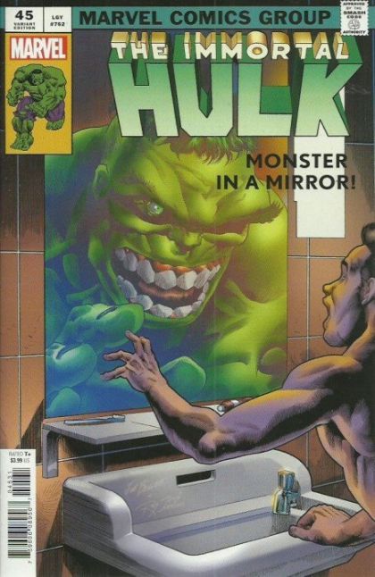 The Immortal Hulk Ready Or Not |  Issue#45C | Year:2021 | Series: Hulk | Pub: Marvel Comics | Joe Bennett IM128 Homage Variant
