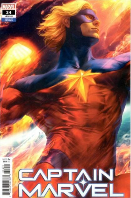 Captain Marvel, Vol. 11 The Last Of The Marvels, Part Three |  Issue#34B | Year:2021 | Series:  | Pub: Marvel Comics | Artgerm Teaser Variant