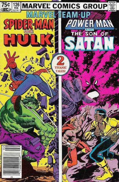 Marvel Team-Up, Vol. 1 Spider-Man And Hulk / Power Man And The Son Of Satan: A Firm Offer! / The Obligation! |  Issue#126C | Year:1982 | Series: Marvel Team-Up | Pub: Marvel Comics | Canadian Price Variant