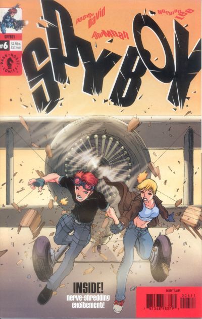 Spyboy On Her Majesty's Secret Service Elevator |  Issue#6 | Year:2000 | Series:  | Pub: Dark Horse Comics |