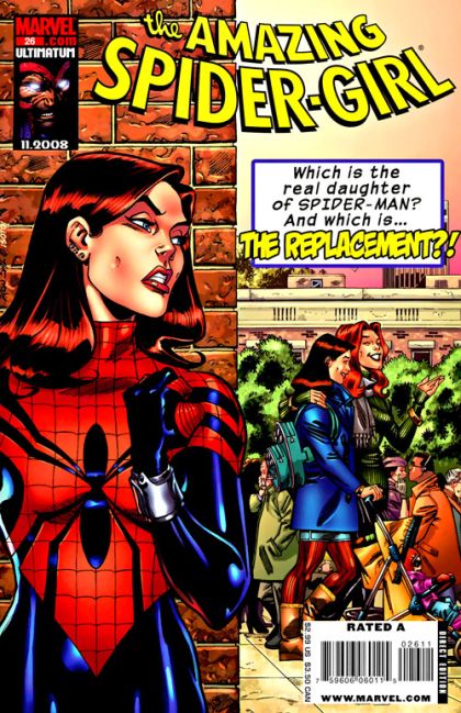 The Amazing Spider-Girl The Replacement! |  Issue#26A | Year:2008 | Series: Spider-Girl | Pub: Marvel Comics | Direct Edition