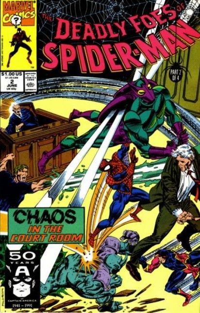 The Deadly Foes of Spider-Man The Price Of Justice |  Issue#2A | Year:1991 | Series: Spider-Man | Pub: Marvel Comics | Direct Edition