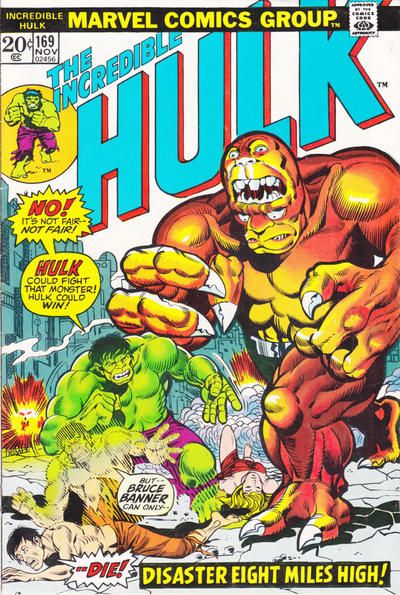 The Incredible Hulk, Vol. 1 Calamity in the Clouds! |  Issue#169 | Year:1973 | Series: Hulk | Pub: Marvel Comics |