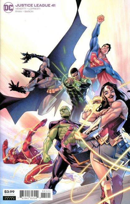 Justice League, Vol. 3 Invasion of the Supermen, Part 2: Shock Wave |  Issue#41B | Year:2020 | Series: Justice League | Pub: DC Comics | Jamal Campbell Variant