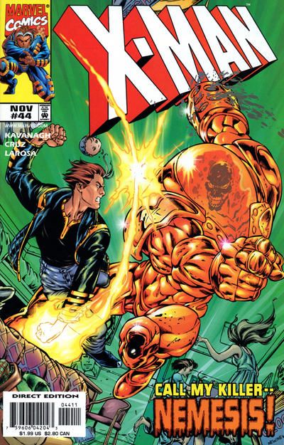 X-Man Nowhere To Hide... |  Issue#44A | Year:1998 | Series: X-Men | Pub: Marvel Comics | Direct Edition
