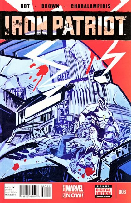 Iron Patriot, Vol. 1 Unbreakable, Part Three |  Issue#3A | Year:2014 | Series:  | Pub: Marvel Comics | Garry Brown Regular Cover