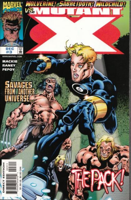 Mutant X The Pack |  Issue#3A | Year:1999 | Series: X-Men | Pub: Marvel Comics | Direct Edition