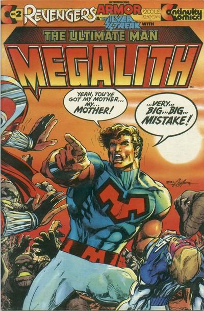 Revengers: Starring the Ultimate Man Megalith A Mother's Story; Shadow Hunter |  Issue#2A | Year:1985 | Series: Megalith | Pub: Continuity Comics | Direct Edition