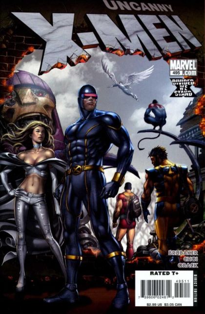 Uncanny X-Men, Vol. 1 Divided We Stand - X-Men: Divided, Part One |  Issue#495A | Year:2008 | Series: X-Men | Pub: Marvel Comics | Mike Choi Regular