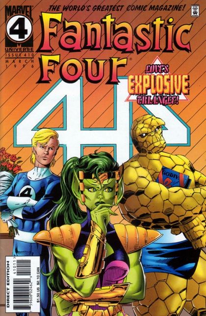 Fantastic Four, Vol. 1 The Ties That Bind! |  Issue#410A | Year:1996 | Series: Fantastic Four | Pub: Marvel Comics | Direct Edition