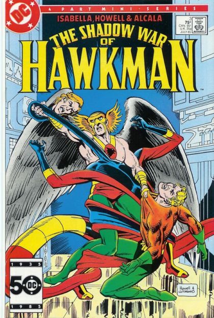 The Shadow War of Hawkman "My Worlds Opposed!" |  Issue#3A | Year:1985 | Series: JLA | Pub: DC Comics | Direct Edition