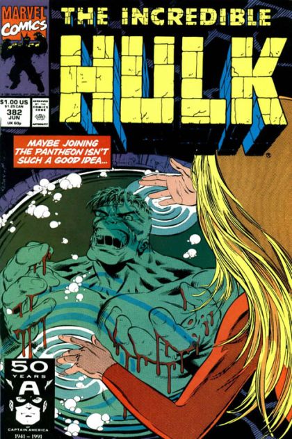 The Incredible Hulk, Vol. 1 "Moving On" |  Issue#382A | Year:1991 | Series: Hulk | Pub: Marvel Comics |