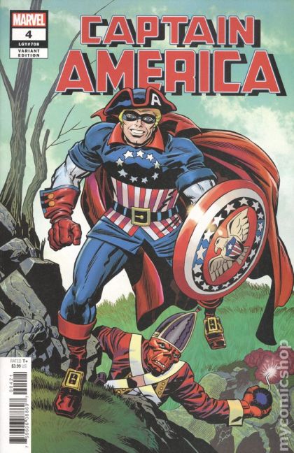 Captain America, Vol. 9 Winter In America, Part 4 |  Issue#4B | Year:2018 | Series: Captain America | Pub: Marvel Comics | Variant Jack Kirby Remastered Color Cover