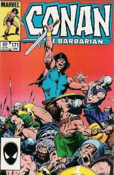 Conan the Barbarian, Vol. 1 Barbarian Death Song |  Issue#171A | Year:1985 | Series: Conan | Pub: Marvel Comics | Direct Edition