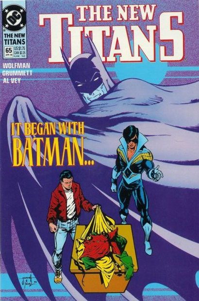 The New Titans Deja Vu |  Issue#65 | Year:1990 | Series: Teen Titans | Pub: DC Comics |