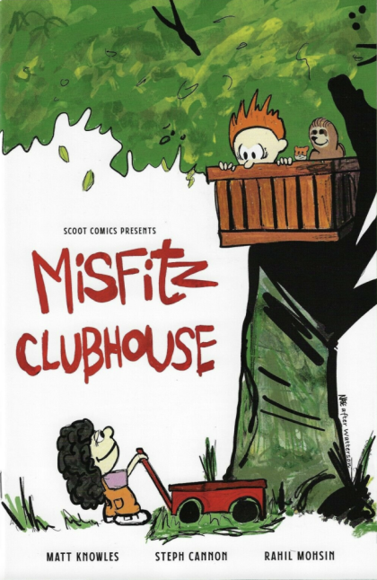 Misfitz Clubhouse  |  Issue#1B | Year:2022 | Series:  | Pub: Scout Comics | ComicTom101/Mill Geek Comics May 2022 Mystery Mail Call Exclusive (Calvin and Hobbs #1 Homage) Trade Variant