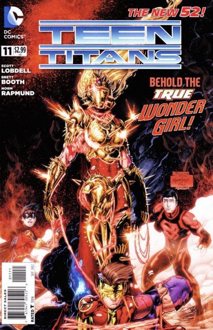 Teen Titans, Vol. 4 Wonder Wonder Who / When Dinosaurs Walked The Earth |  Issue#11A | Year:2012 | Series: Teen Titans | Pub: DC Comics | Brett Booth Regular Cover