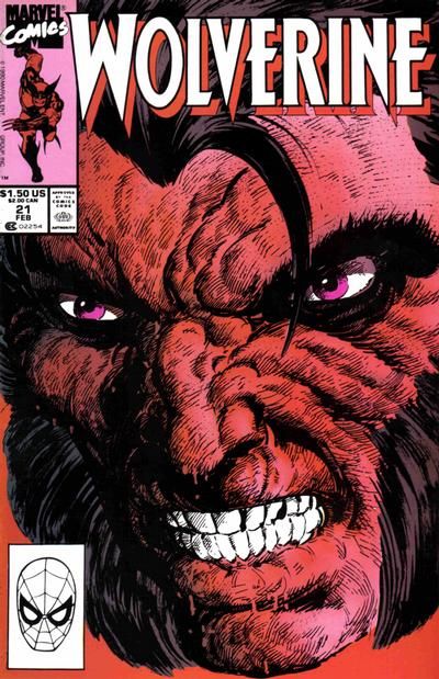Wolverine, Vol. 2 Battleground |  Issue#21A | Year:1989 | Series: Wolverine | Pub: Marvel Comics | Direct Edition