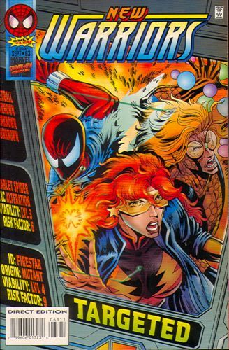 The New Warriors, Vol. 1 Unnatural Selection |  Issue#63 | Year:1995 | Series: New Warriors | Pub: Marvel Comics | First Printing